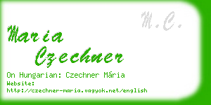 maria czechner business card