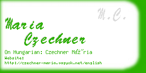 maria czechner business card